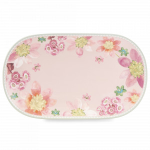 Блюдо овальное, 37 х 23 см, фарфор, белый, розовый, серия Primula, MAXWELL WILLIAMS, Австралия, Primula MAXWELL & WILLIAMS