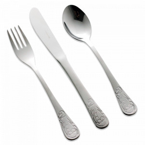 Набор детских столовых приборов 3 предмета, сталь, серия Dino, HERDMAR, Португалия, HERDMAR (Португалия)