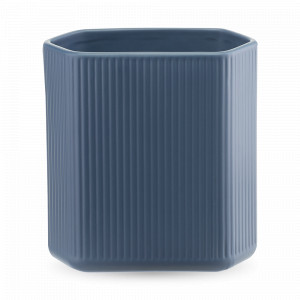 Ваза для цветов, 20 см, доломит, синий, серия Edge, TKANO, Россия, Вазы для цветов