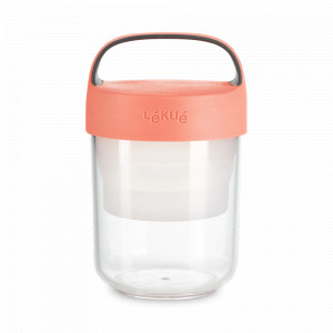 Контейнер - банка для ланча, 400 мл, тритан, розовый, серия TO GO, LEKUE, Испания, Ланч-боксы