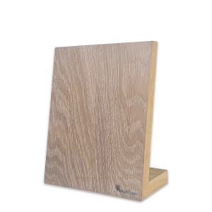 Подставка магнитная для 4-х ножей KS002SSOW, 26 х 20 х 12,5 см, дерево дуб, WOODINHOME, Россия, Подставки под ножи