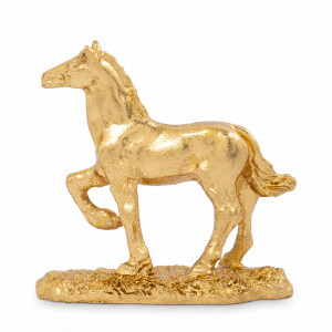 Статуэтка Лошадь, 9 х 8.5 см, полирезин, золотистый, серия Horse, ANNA LAFARG, Китай, НОВИНКИ
