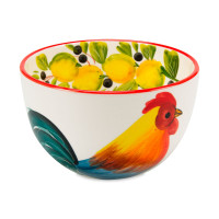 Салатник, 16 см, керамика, декор, серия Петухи, EDELWEISS, Италия