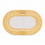 Блюдо овальное Creme Gold, 36 х 23 см, фарфор, бежевый, золотой, серия Constanza Natalia, FALKENPORZELLAN, Германия