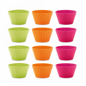 Набор из 12-ти форм для маффинов, 7 см, силикон, мультиколор, LEKUE, Испания, LEKUE (Испания)