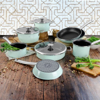 Сотейник с ручками и крышкой, 28 см, сталь, стеклоэмаль, мятный, серия Nordic Mint, VITRINOR, Испания_00820500053180483827.jpg