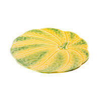 Тарелка закусочная «Тыква», 22 см, керамика, желтый, зеленый, серия Тыква, Bordallo Pinheiro, Португалия_00805890064920197919.jpg