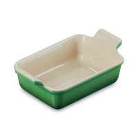 Форма для запекания, керамика, 19 х 14 см, зеленый, серия Bamboo Green, LE CREUSET, Франция