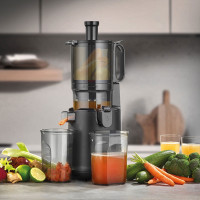 Соковыжималка шнековая, нержавеющая сталь, пластик, черный, CASO, Германия_00817850061680833120.jpg