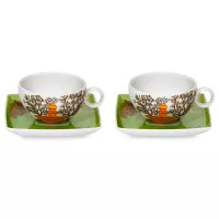 Набор из 2-х чайных пар, фарфор, декор, серия Alma De Lisboa, VISTA ALEGRE, Португалия, 
