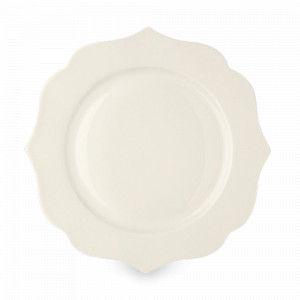 Тарелка обеденная Ivory, 28 см, костяной фарфор, цвет: слоновая кость, серия Ionica, LE COQ, Италия, Итальянский фарфор