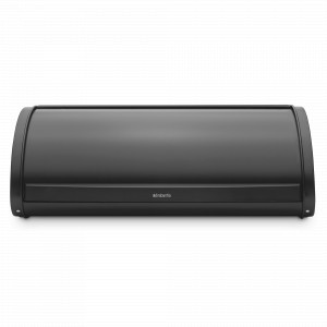 Хлебница , 26.2 х 46.5 х 17.3 см, нержавеющая сталь, черный матовый, серия Roll Top, BRABANTIA, Бельгия, Хлебницы BRABANTIA