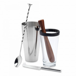 Набор для коктейлей Mojito, 4 предмета, нержавеющая сталь, серия Bar Craft, KITCHEN CRAFT, Великобритания, Барные аксессуары для коктейлей