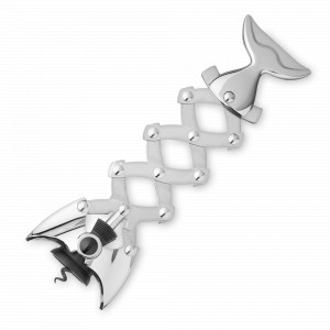 Штопор в форме рыбы Lazy Fish, цинковый сплав, стальной, серия Bar Craft, KITCHEN CRAFT, Великобритания, Штопоры