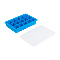 Форма с крышкой Ice cubes, на 15 кубиков 3.3 х 3.3 см, силикон, синий, серия Freeze, SMART SOLUTIONS, Китай_00822870061367088318.jpg