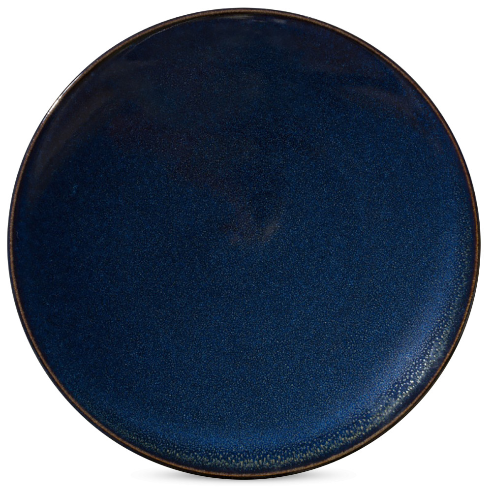 Блюдо , 31 см, керамика, синий, серия Tourron, JARS, Франция