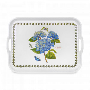 Поднос с ручками «Гортензия», 52 х 32 см, пластик, декор, серия Botanic Garden, PIMPERNEL, Великобритания, Подносы