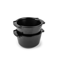Набор из 2-х рамекинов, 11 см, 200 мл, керамика, черный, серия Satin Black, PEUGEOT CERAMIC, Франция_00814210068294918988.jpg