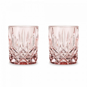 Набор из 2-х стаканов для виски, 295 мл, хрустальное стекло, розовый, серия Noblesse, NACHTMANN, Германия, Бокалы для виски