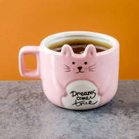 Кружка Зайчик, 450 мл, керамика, розовый, серия Animals, REPAST, Чехия_00821350066272646897.jpg