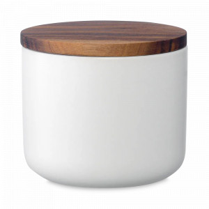 Банка для хранения, 350 мл, керамика, акация, белый, SMART SOLUTIONS, Россия, Банки для хранения чая