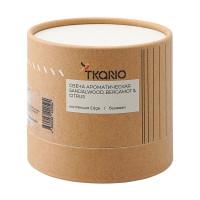 Свеча ароматическая с деревянным фитилём Sandalwood, Bergamot & Citrus, 60 часов, бежевый, серия Edge, TKANO, Россия_00814810050304015264.jpg
