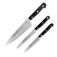Набор из 3-х кухонных ножей поварская тройка, серия Opera, ARCOS, Испания, 