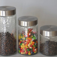 Банка для хранения, 1.3 л, стекло, нержавеющая сталь, HOMEFEEL, Россия_00820010061790599475.jpg
