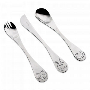 Набор детских столовых приборов 3 предмета, сталь, серия Animals, HERDMAR, Португалия, HERDMAR (Португалия)