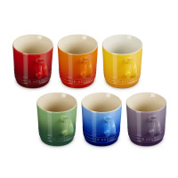 Набор кружек, 6 шт, 200 мл, каменная керамика, мультиколор, серия Rainbow, LE CREUSET, Франция_00823640065905947034.jpg