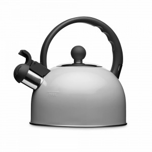 Чайник наплитный со свистком, 1.3 л, нержавеющая сталь, пластик, серый, серия Living Nostalgia, KITCHEN CRAFT, Великобритания, Чайники наплитные