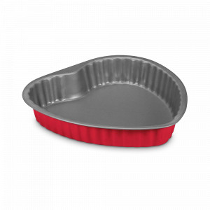 Форма для выпекания Сердце, 25 х 25 см, сталь с антипригарным покрытием, красный, серия Rossana, GUARDINI, Италия, GUARDINI (Италия)