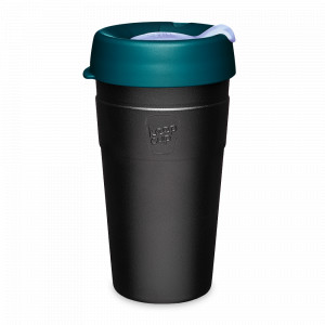 Термокружка L, 454 мл, нержавеющая сталь 18/8, полипропилен, пластик, черный, зеленый, серия Thermal, KEEPCUP, Австралия, KEEPCUP (Австралия)