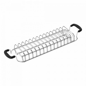 Приспособление для подогрева булочек (решетка), для тостеров SMEG TSBW02, 38,8 x 10,3 x 5,1 см, нержавеющая сталь, SMEG, Италия, Дополнительные насадки для техники SMEG