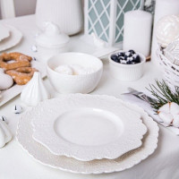 Тарелка десертная Vivien, 21 см, фарфор, белый, WALMER, Великобритания_00812230039665929014.jpg