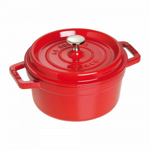 Кокот круглый, 2,6 л, 22 см, чугун, вишневый, серия La Cocotte, STAUB, Франция, STAUB (Франция)
