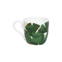 Кружка «Гинкго», 450 мл, фарфор, белый, зеленый, KOENITZ, Германия_00817070061465934808.jpg
