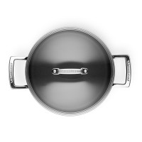 Кастрюля с крышкой, 20 см, алюминий, стекло, черный, серия No Colour, LE CREUSET, Франция_00802980037733142110.jpg