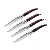 Набор из 4-х ножей для стейка DAMAS, 11 см, деревянная рукоять, серия Laguiole Expression, TARRERIAS BONJEAN, Франция, 