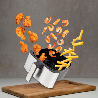 Аэрофритюрница , 5 л, пластик, нержавеющая сталь, пластик, черный, CLATRONIC, Германия_00817850062118443121.jpg