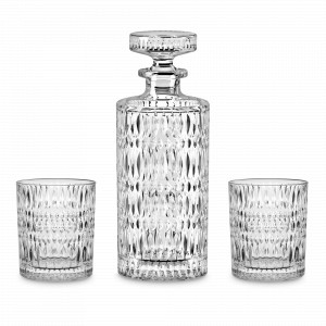 Набор для виски из 3 предметов, 304 и 750 мл, хрустальное стекло, серия Ethno, NACHTMANN, Германия, Подарочные штофы