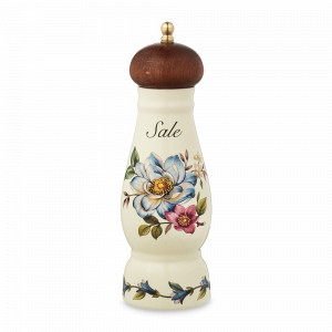 Мельница для соли, 21 см, керамика, нержавеющая сталь, декор, серия Petali Di Primavera, NUOVA CER, Италия, Мельницы для специй