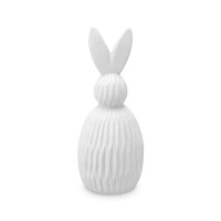 Декор из фарфора Trendy Bunny, 12.5 x 30.5 см, фарфор, белый, серия Essential, TKANO, Россия