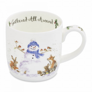 Кружка «Забавная фауна Снеговик», 310 мл, костяной фарфор, декор, серия Wrendale Designs, ROYAL WORCESTER, Великобритания, ROYAL WORCESTER (Великобритания)