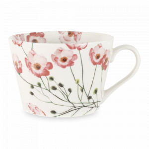 Кружка «Лютик», 480 мл, фарфор, белый, декор, серия Magic Flowers, ANNA LAFARG, Китай, Кружки