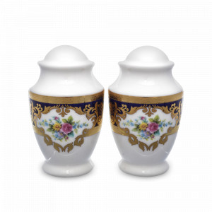 Набор для специй Cobalt Gold, 2 предмета, фарфор, синий, золотой, серия PBC-Opal, FALKENPORZELLAN, Германия, Солонки и перечницы