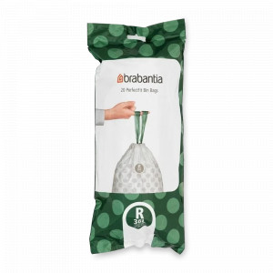 Пакет для мусора R, 20 штук, 36 л, полиэтилен, BRABANTIA, Бельгия, Пакеты для мусора BRABANTIA