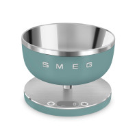 Весы кухонные, нержавеющая сталь, зеленый матовый, SMEG, Италия