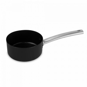 Ковш , 16 см, сталь, стеклоэмаль, черный, серия Ares, VITRINOR, Испания, Ковшики для индукционной плиты