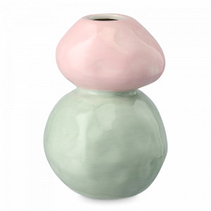 Ваза Cloudlet, 16 см, доломит, зеленый, розовый, серия Easter Essential, TKANO, Россия, Easter Essential